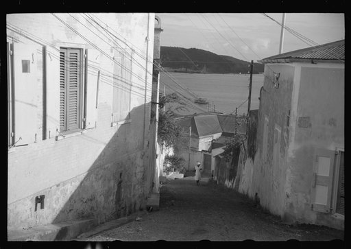 Looking toward the harbor in Charlotte Amalie, St. Thomas, Virgin Islands