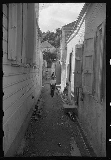 An alleyway in Charlotte Amalie, St. Thomas, Virgin Islands