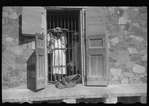 Untitled photo, possibly related to: Charlotte Amalie, St. Thomas Island, Virgin Islands. An inmate of the insane asylum at the hospital