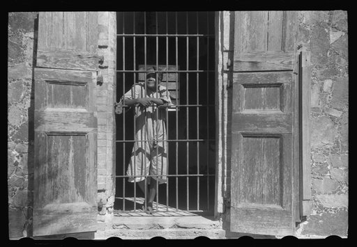 Untitled photo, possibly related to: Charlotte Amalie, St. Thomas Island, Virgin Islands. An inmate of the insane asylum at the hospital