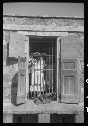 Untitled photo, possibly related to: Charlotte Amalie, St. Thomas Island, Virgin Islands. An inmate of the insane asylum at the hospital