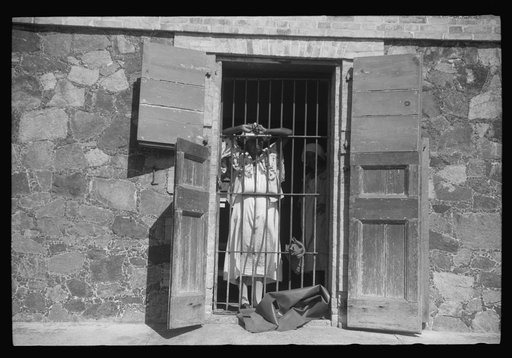 Untitled photo, possibly related to: Charlotte Amalie, St. Thomas Island, Virgin Islands. An inmate of the insane asylum at the hospital