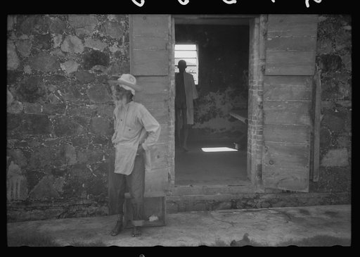 Untitled photo, possibly related to: Charlotte Amalie, St. Thomas Island, Virgin Islands. One of the inmates of the insane asylum at the hospital. He is an alien of Indian nationality, but cannot be sent back to India because of the expense and war conditions