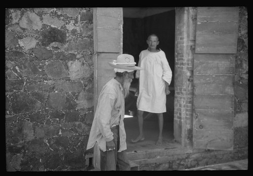 Untitled photo, possibly related to: Charlotte Amalie, St. Thomas Island, Virgin Islands. One of the inmates of the insane asylum at the hospital. He is an alien of Indian nationality, but cannot be sent back to India because of the expense and war conditions