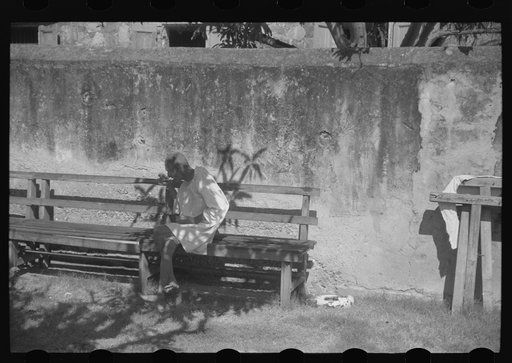 Charlotte Amalie, St. Thomas Island, Virgin Islands. An inmate of the insane asylum at the hospital