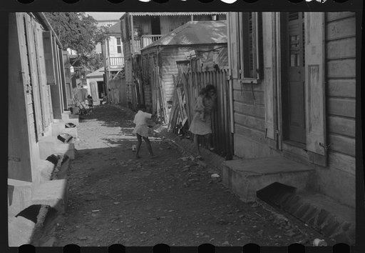 Untitled photo, possibly related to: Charlotte Amalie, St. Thomas Island, Virgin Islands. Alleyway in one of the slum areas