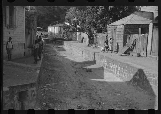 Untitled photo, possibly related to: Charlotte Amalie, St. Thomas Island, Virgin Islands. Children playing in a street