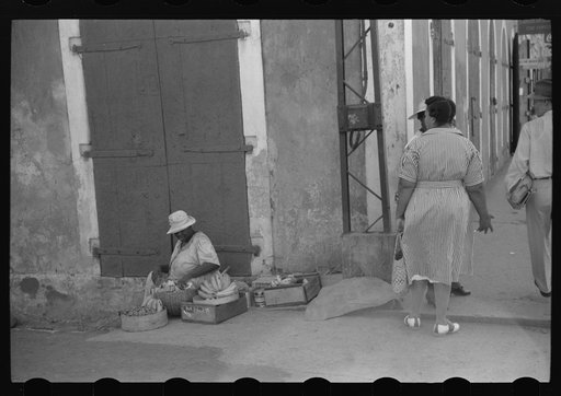 Charlotte Amalie, St. Thomas Islands. Along the main street