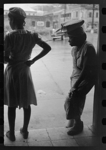 Untitled photo, possibly related to: Charlotte Amalie, St. Thomas Island, Virgin Islands. A rainy day on the main square