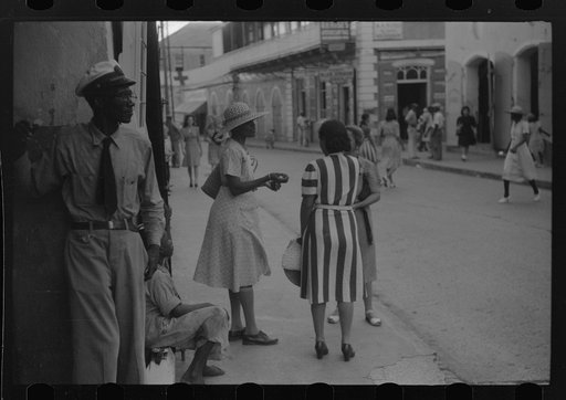 Charlotte Amalie, St. Thomas Island, Virgin Islands. Along the main street
