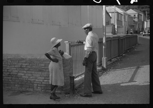 Charlotte Amalie, St. Thomas Island, Virgin Islands. A side street