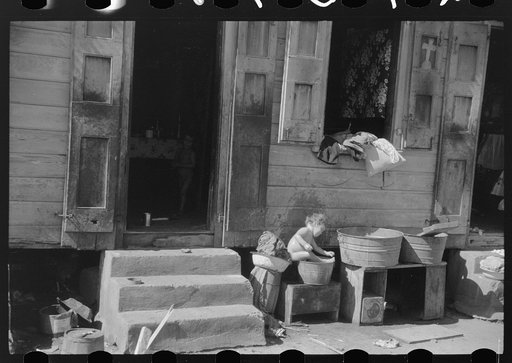 Charlotte Amalie, St. Thomas Island, Virgin Islands. A slum area