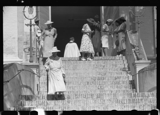 Charlotte Amalie, St. Thomas Island, Virgin Islands. After the morning service on Christmas day