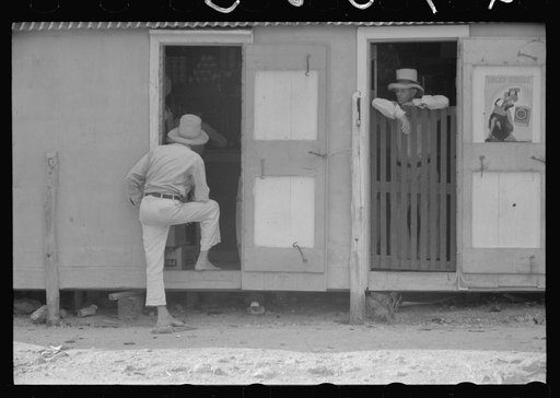 French Village, a small settlement on St. Thomas Island, Virgin Islands. Doorways