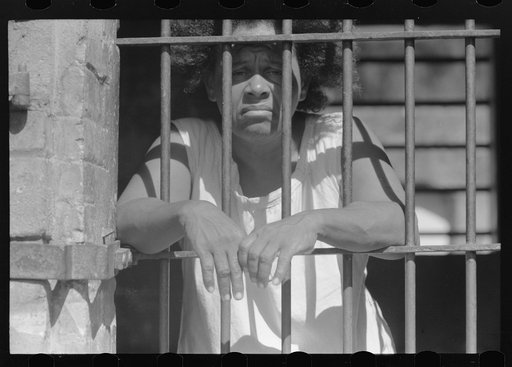 Untitled photo, possibly related to: Charlotte Amalie, St. Thomas Island, Virgin Islands. An inmate of the insane asylum at the hospital