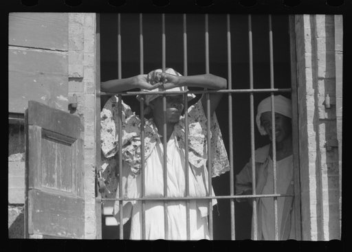 Untitled photo, possibly related to: Charlotte Amalie, St. Thomas Island, Virgin Islands. An inmate of the insane asylum at the hospital