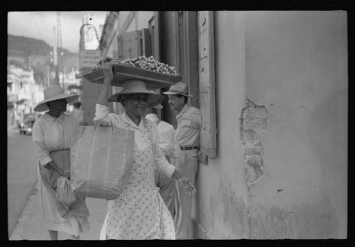 Charlotte Amalie, St. Thomas Island, Virgin Islands. Along the main street