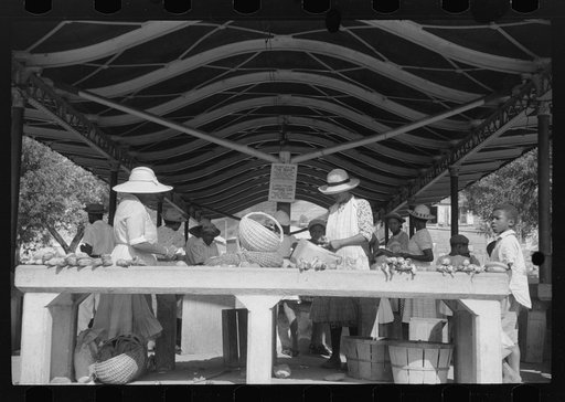 Charlotte Amalie, St. Thomas Island, Virgin Islands. At the municipal market
