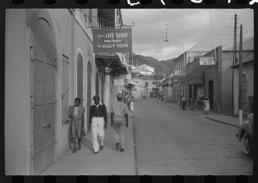Charlotte Amalie, St. Thomas Island, Virgin Islands. The main street