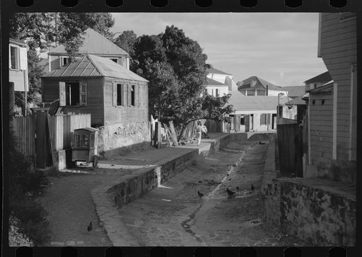 Untitled photo, possibly related to: Charlotte Amalie, St. Thomas Island, Virgin Islands. One of the open sewers