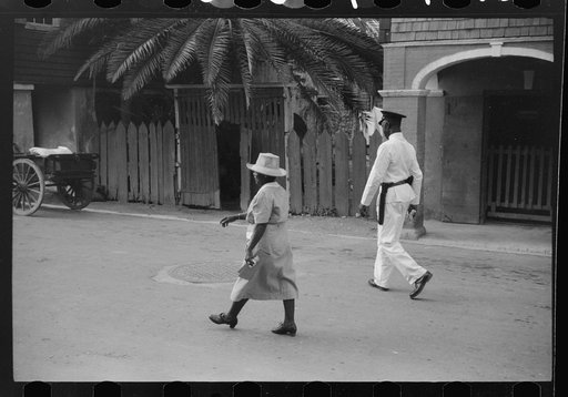 Along one of the main streets in Christiansted, Virgin Islands