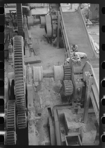 Getting machinery ready for the grinding season, Bethlehem Sugar Mill, St. Croix Island, Virgin Islands