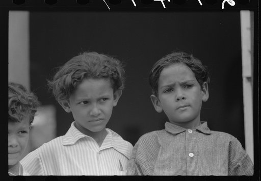 Untitled photo, possibly related to: Puerto Rican boy studying at the Peter's Rest elementary school near Christiansted, St. Croix, Virgin Islands