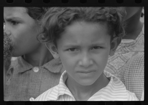 Untitled photo, possibly related to: Puerto Rican boy studying at the Peter's Rest elementary school near Christiansted, St. Croix, Virgin Islands