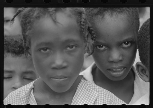 Children at the Peter's Rest elementary school near Christiansted, St. Croix, Virgin Islands