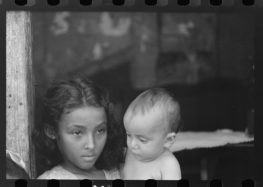 Children in the slum area "Las Monjas" in Santurce, Puerto Rico