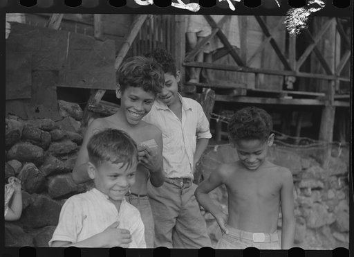 Yauco, Puerto Rico. Children in the slum areas