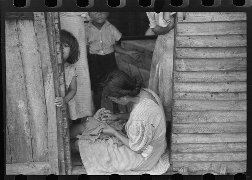 Untitled photo, possibly related to: Yauco, Puerto Rico. Street in the slum area