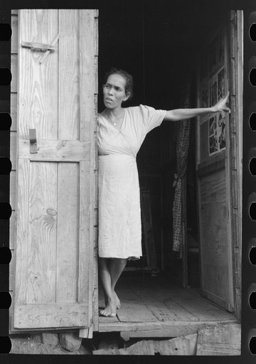 Woman living in the slum area in Yauco, Puerto Rico