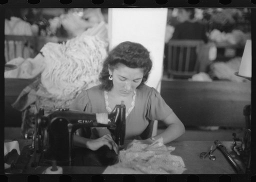 In the Everglades needlework factory, San Juan, Puerto Rico