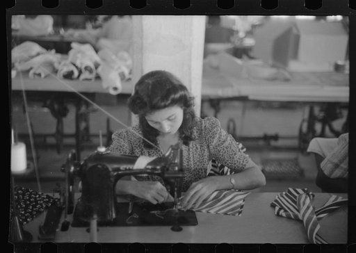 Untitled photo, possibly related to: In the Everglades needlework factory, San Juan, Puerto Rico