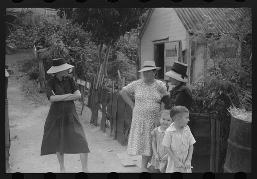 Untitled photo, possibly related to: French-speaking women and children who live in the little colony known as the French Village, in the outskirts of Charlotte Amalie, St. Thomas, Virgin Islands