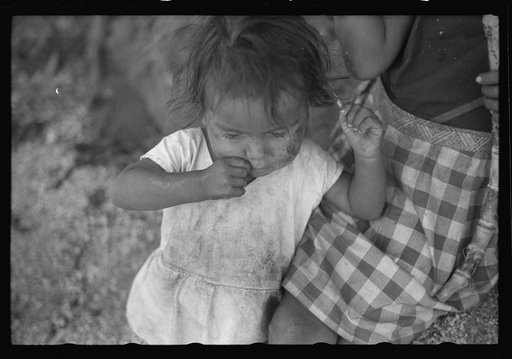 Farm laborer's child in the hills near Yauco, Puerto Rico