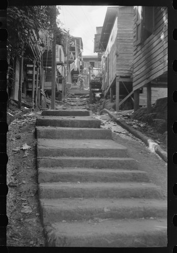 Untitled photo, possibly related to: A street in the slum area of the hill town of Lares, Puerto Rico