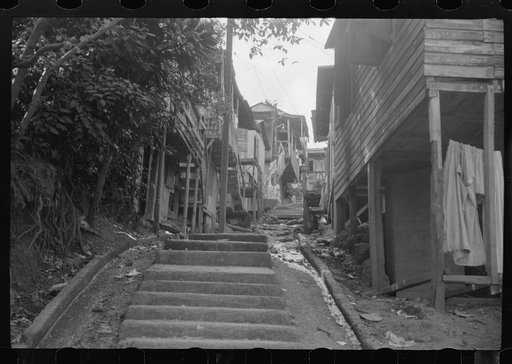 Untitled photo, possibly related to: A street in the slum area of the hill town of Lares, Puerto Rico