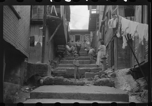 Untitled photo, possibly related to: A street in the slum area of the hill town of Lares, Puerto Rico
