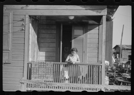 Family living in the slum area, Yauco, Puerto Rico