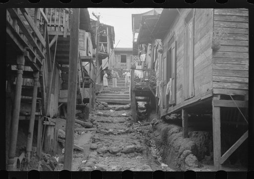 Untitled photo, possibly related to: Street in the slum area of the hill town of Lares, Puerto Rico