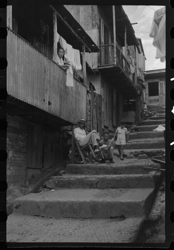 Untitled photo, possibly related to: A street in the slum area of the hill town of Lares, Puerto Rico