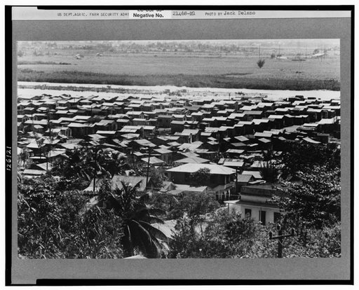 San Juan, Puerto Rico. The slum area known as El Fangitto