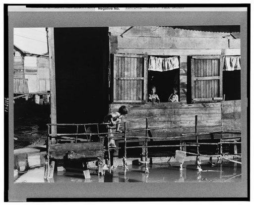 San Juan, Puerto Rico. The slum area known as El Fangitto