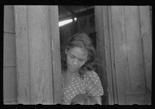 San Juan, Puerto Rico. Woman who lives in the slum area known as El Fangitto