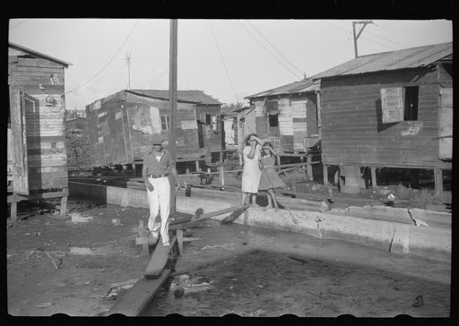 San Juan, Puerto Rico. Children in the slum area known as El Fangitto
