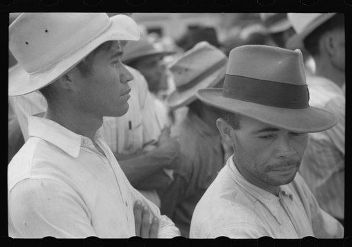 Yabucoa, Puerto Rico. Sugar worker at a strike meeting in Yabucoa