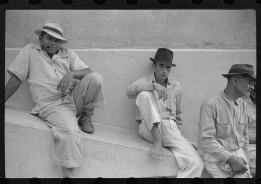 Untitled photo, possibly related to: Yabucoa, Puerto Rico. Sugar workers at a strike meeting