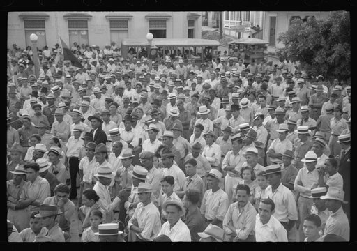 Yabucoa, Puerto Rico. At a strike meeting